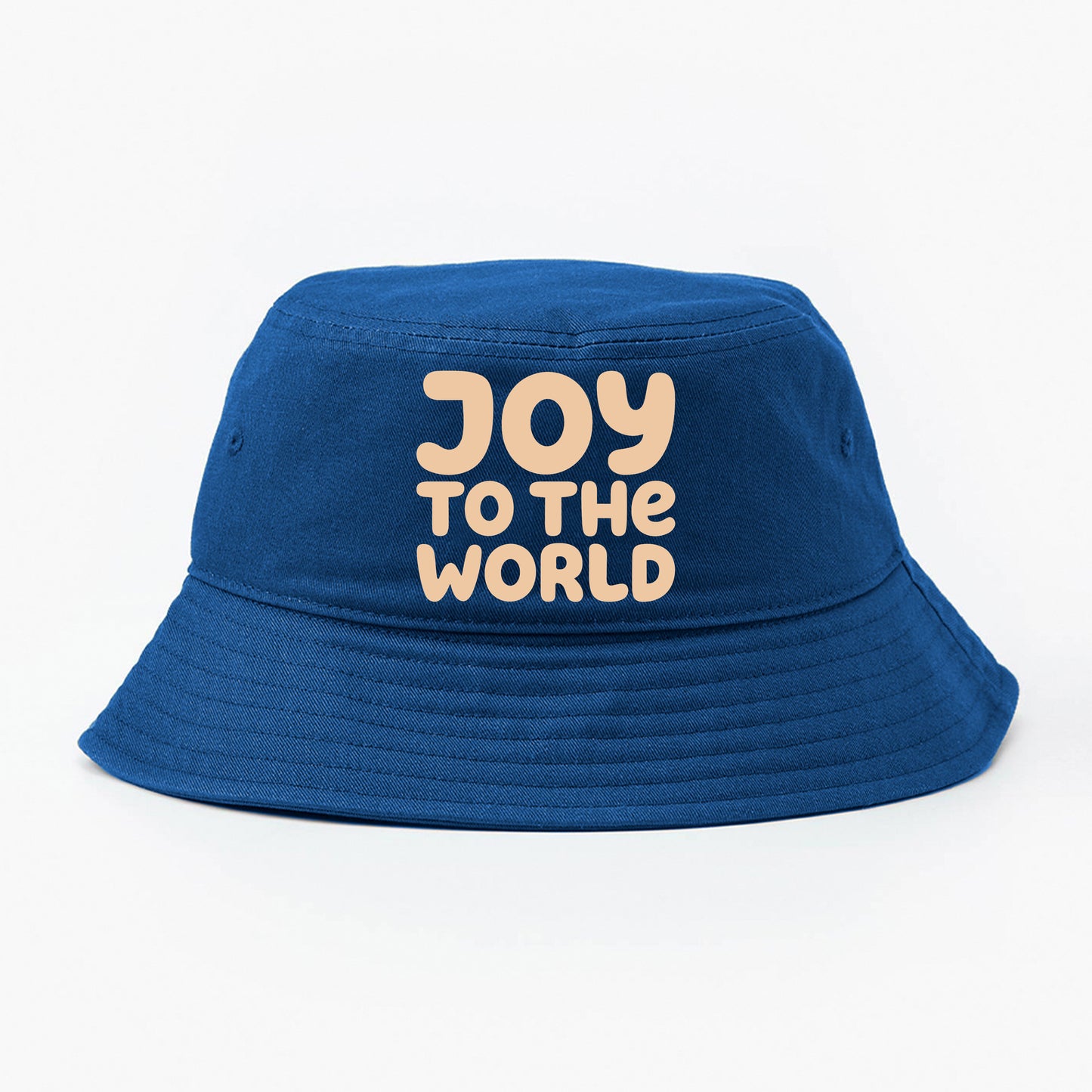 "Joy to the World" Peach Bucket Hat