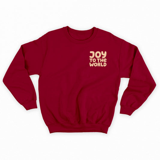 "Joy to the World" Peach Sweatshirt