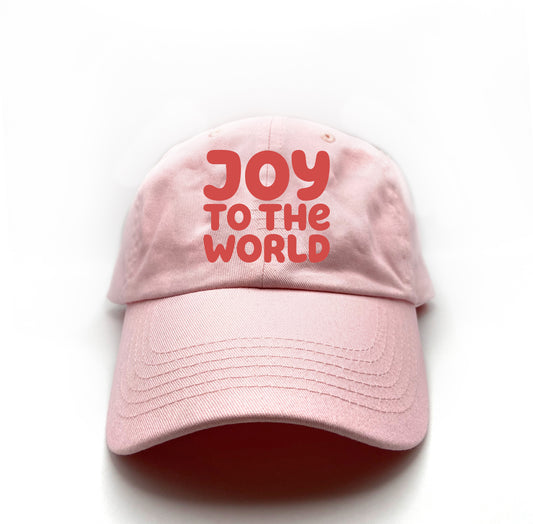 "Joy to the World" Red Dad Hat
