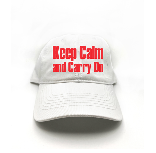 Keep Calm and Carry On Red Dad Hat