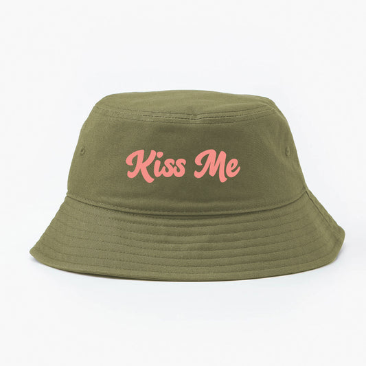 KISS ME Light Pink Bucket Hat