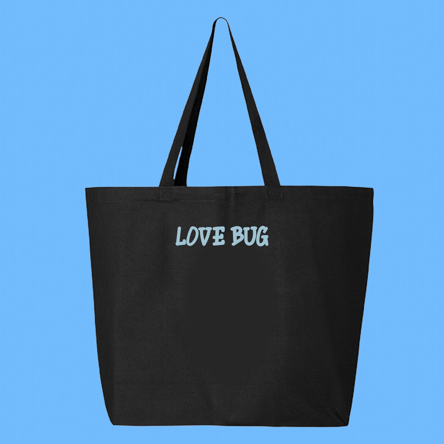 LOVE BUG Blue Tote Bag