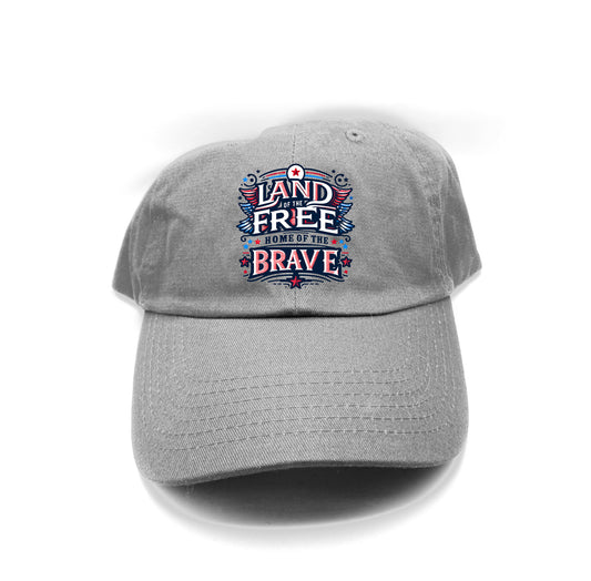 Land of the Free, Home of the Brave" Dad Hat
