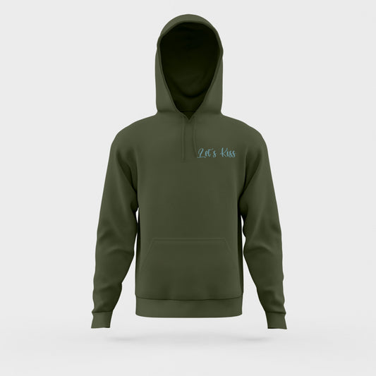 LETS KISS Green Hoodie