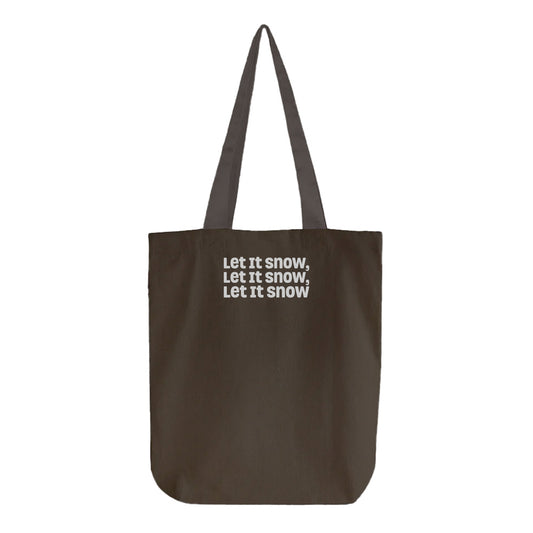 Let It Snow, Let It Snow, Let It Snow Gray Tote Bag