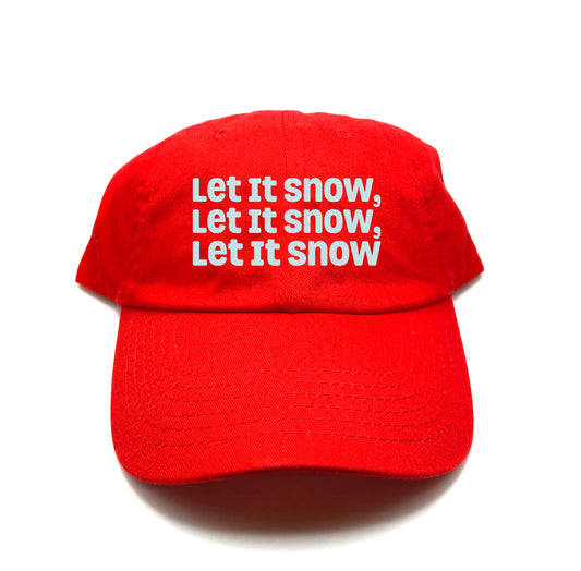 Let It Snow, Let It Snow, Let It Snow Sky Blue Dad Hat
