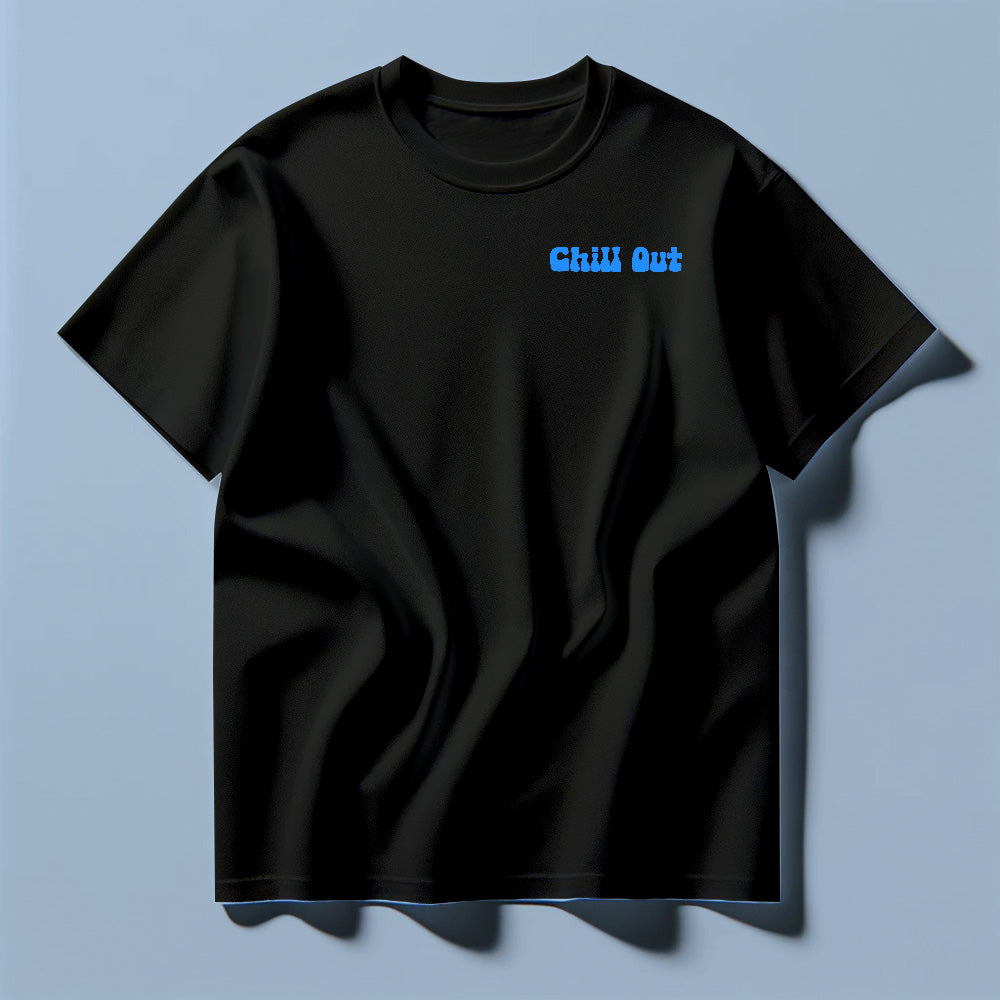 Chill Out Black Tee Shirt