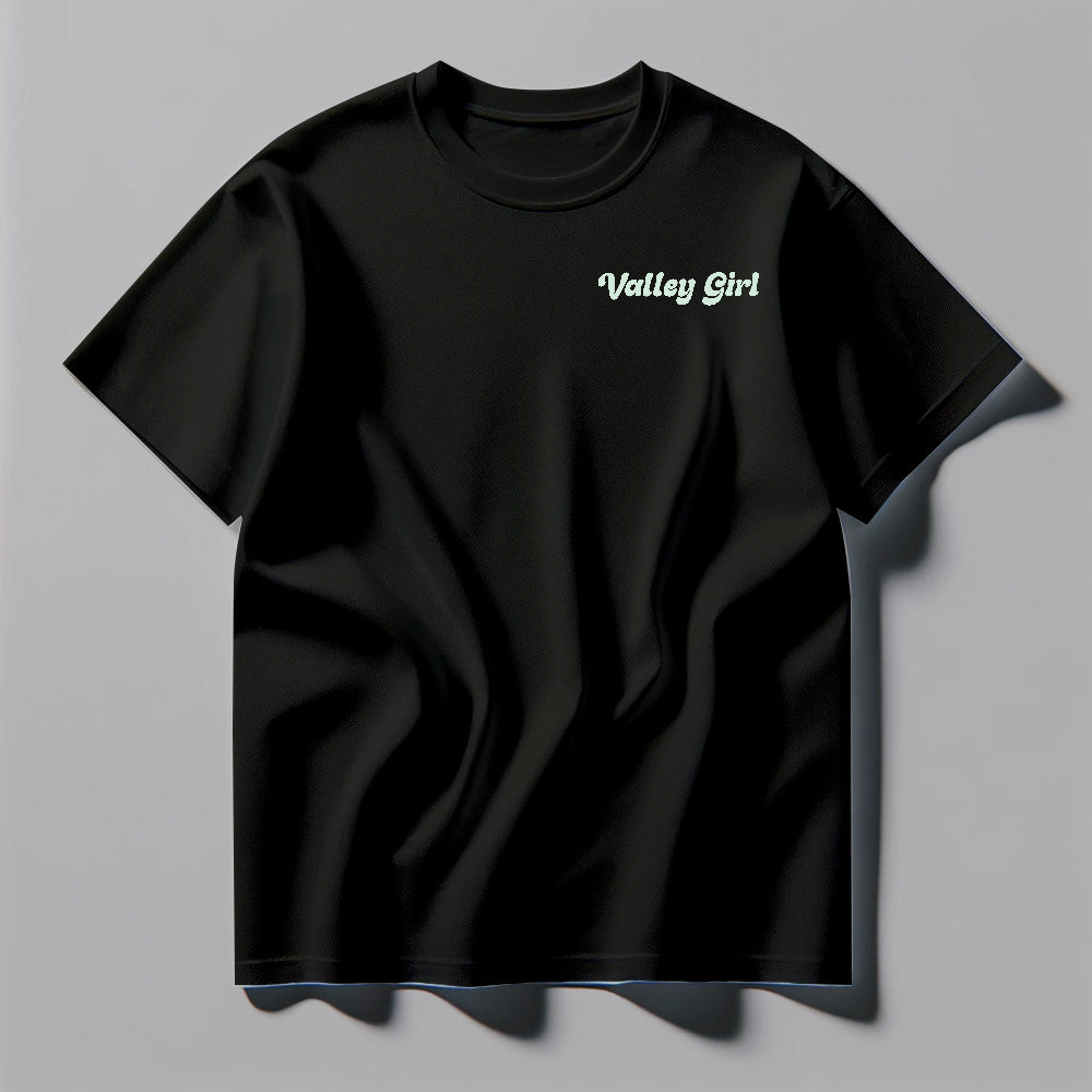 Valley Girl Black Tee Shirt