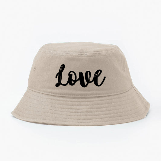 Love Black Bucket Hat