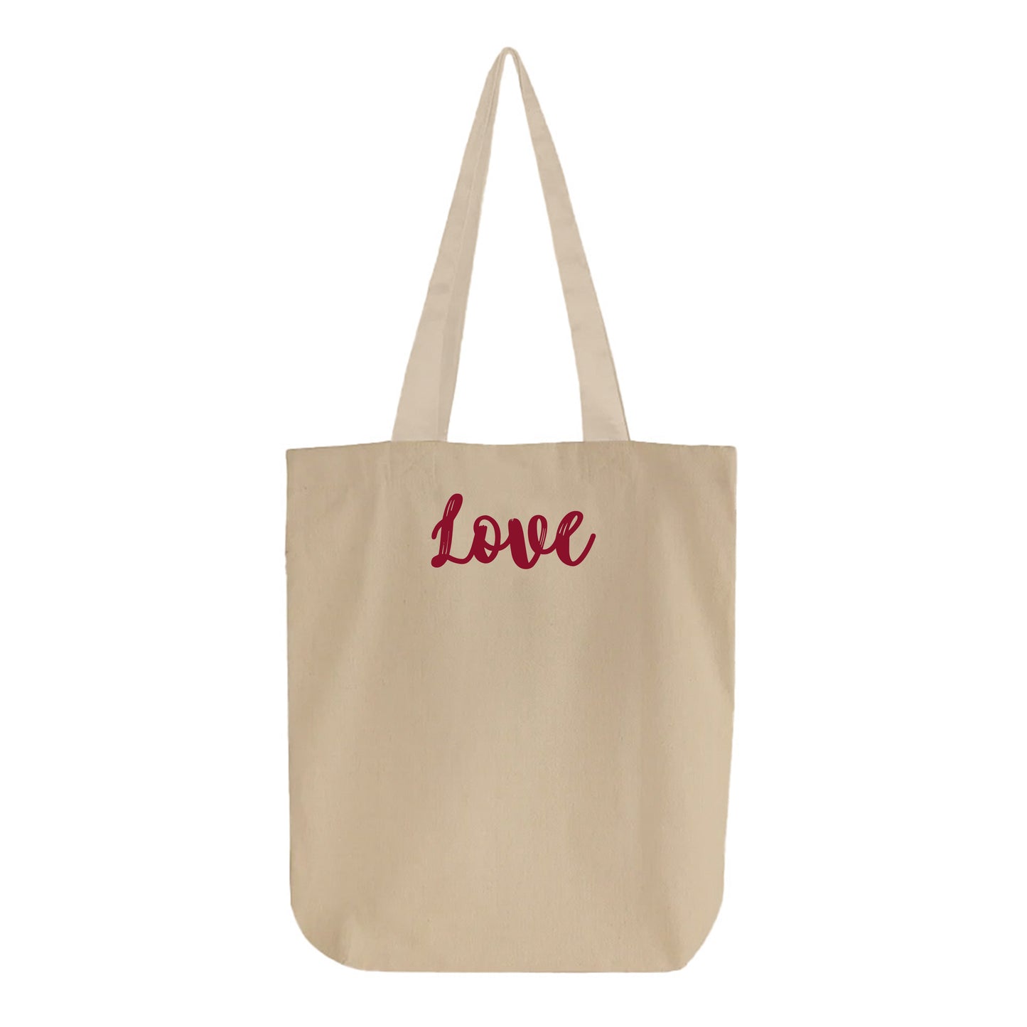Love Dark Red Tote Bag
