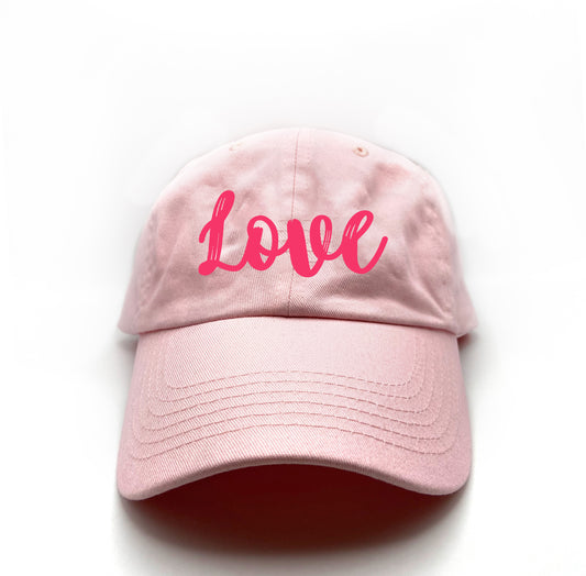 Love Pink Dad Hat
