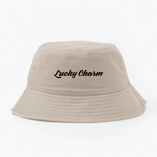 "Lucky Charm" Black Bucket Hat