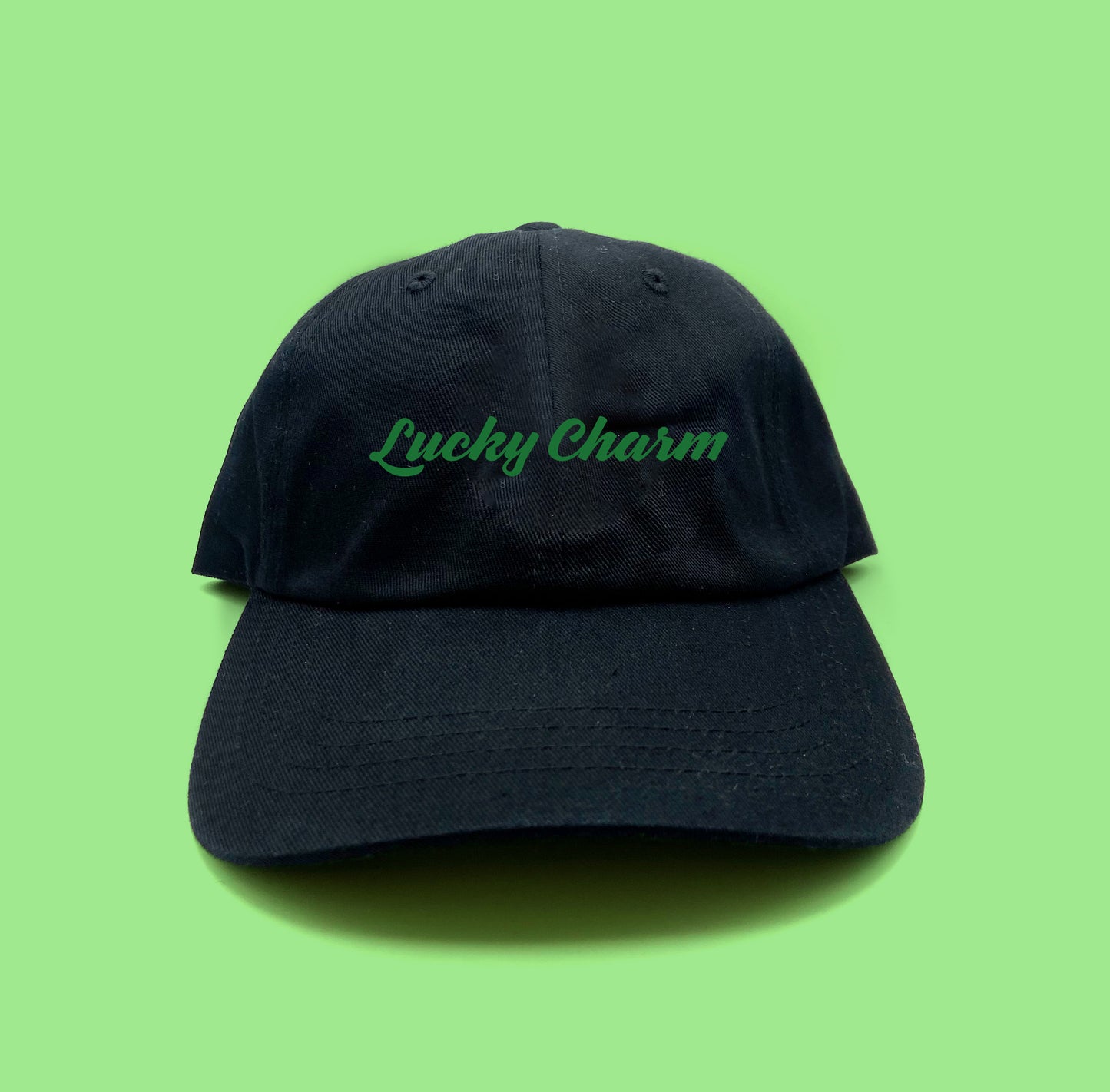 "Lucky Charm" Green Dad Hat