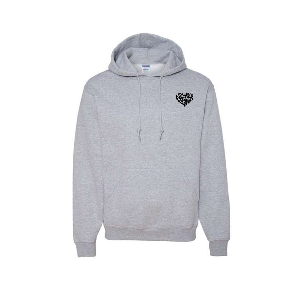 Make Love Not War Black Hoodie