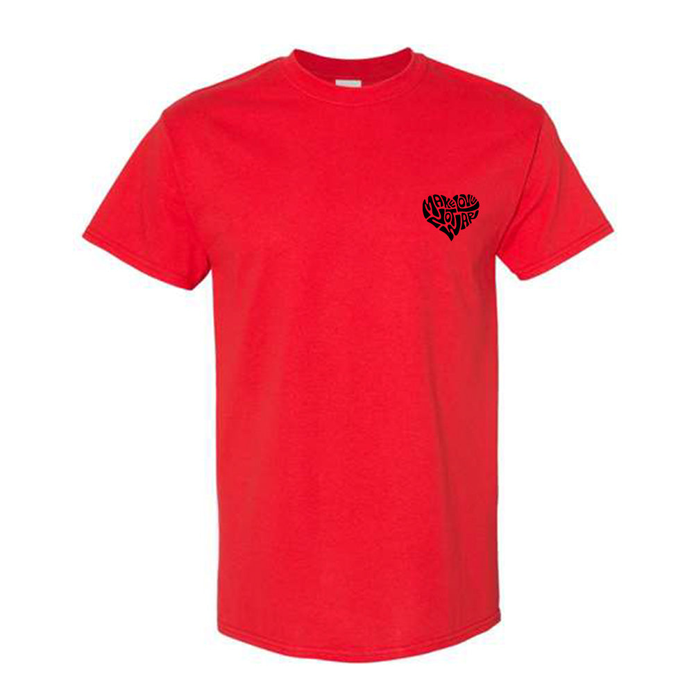 Make Love, Not War Black Tee Shirt