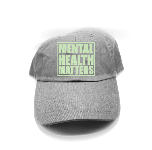 "Mental Health Matters" Light Green Dad Hat