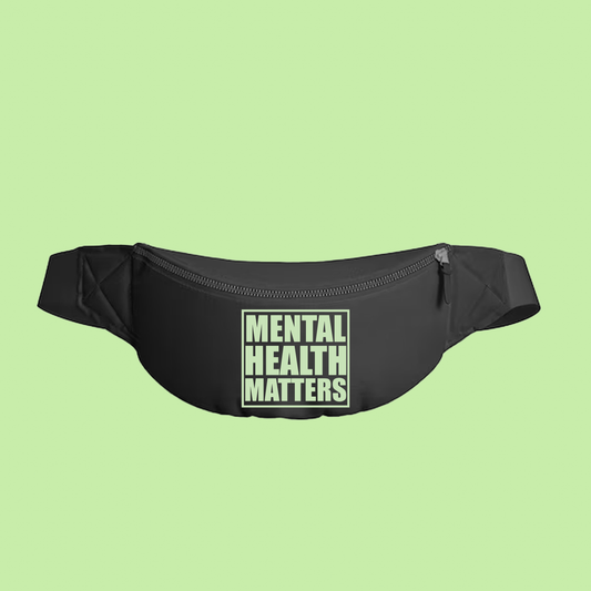 "Mental Health Matters" Light Green Fanny Pack