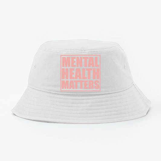 "Mental Health Matters" Pink Bucket Hat