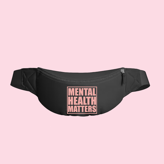 "Mental Health Matters" Pink Fanny Pack