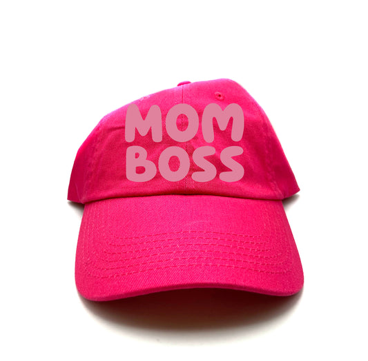 Mom Boss Pink Dad Hat