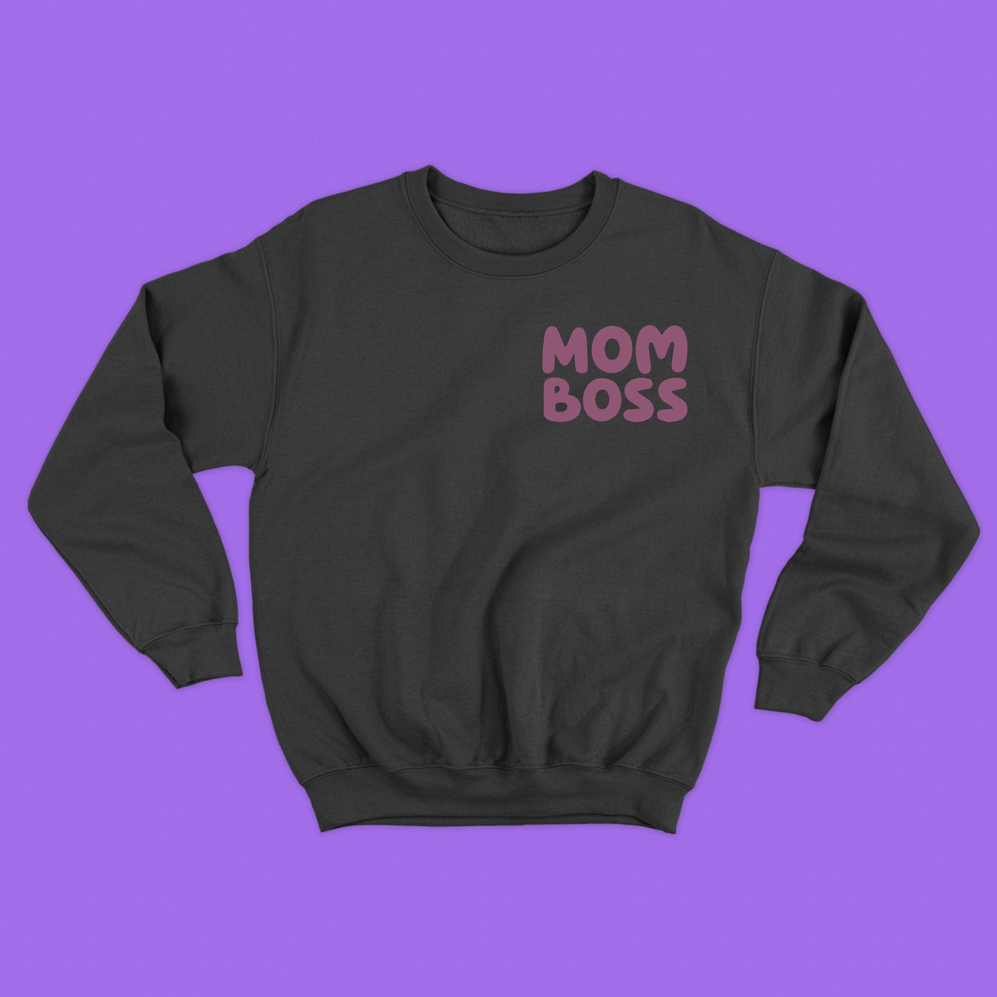 Mom Boss Violet Sweatshirt