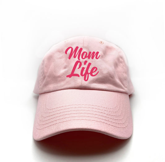 Mom Life Pink Dad Hat
