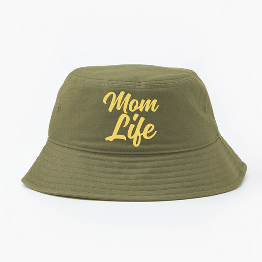 Mom Life Yellow Bucket Hat