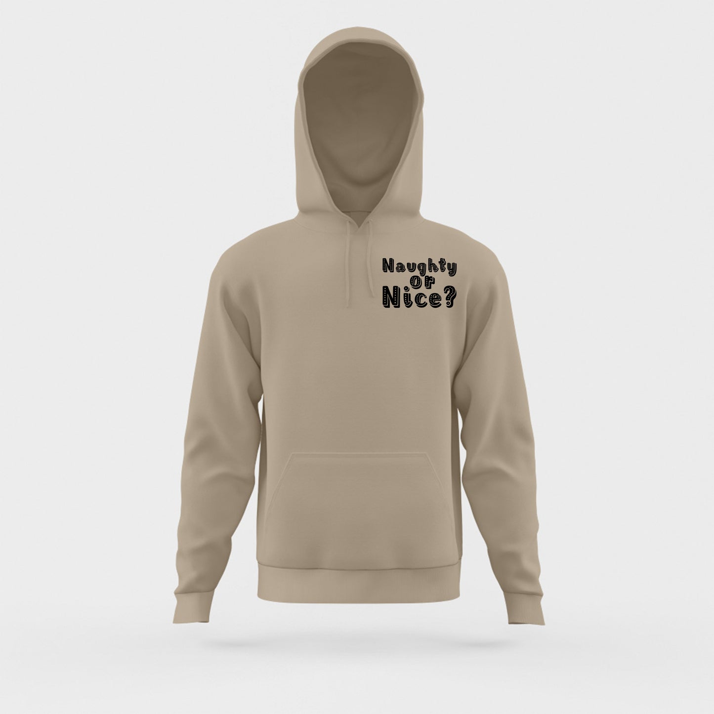 Naughty or Nice? Black Hoodie