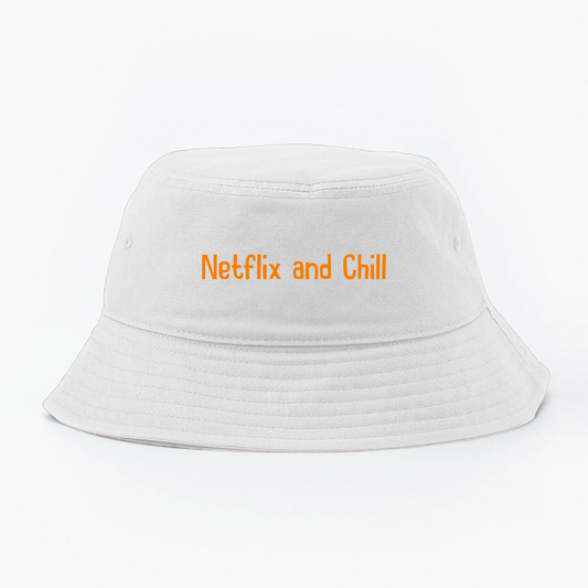 Netflix and Chill Orange Bucket Hat