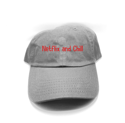 Netflix and Chill Red Dad Hat
