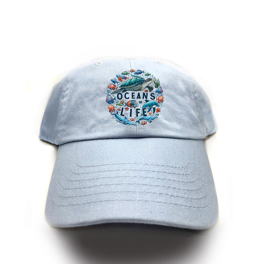 Oceans = Life Dad Hat