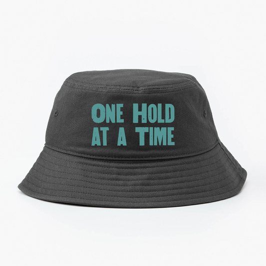 "One Hold at a Time" Green Bucket Hat