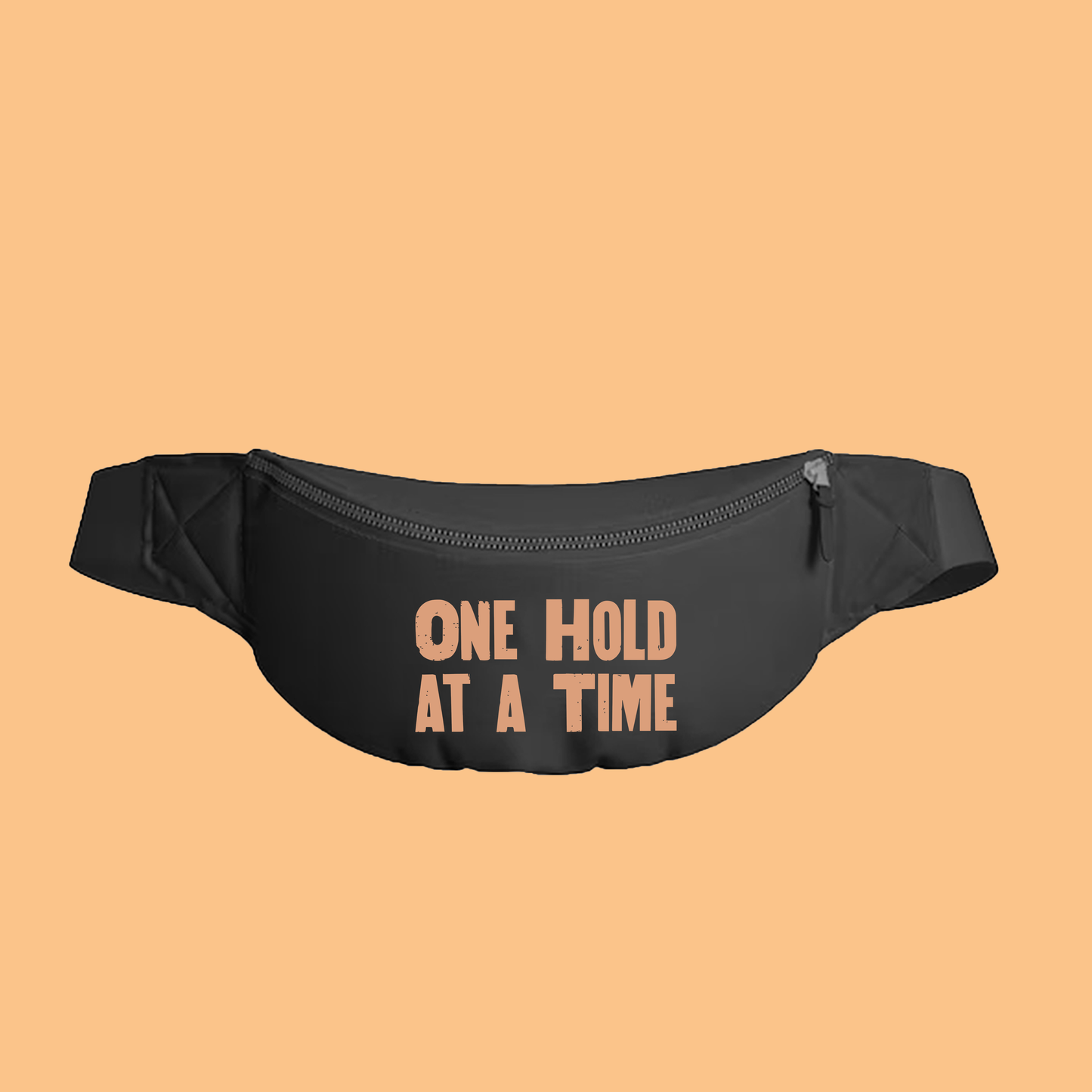 "One Hold at a Time" Light Peach Fanny Pack