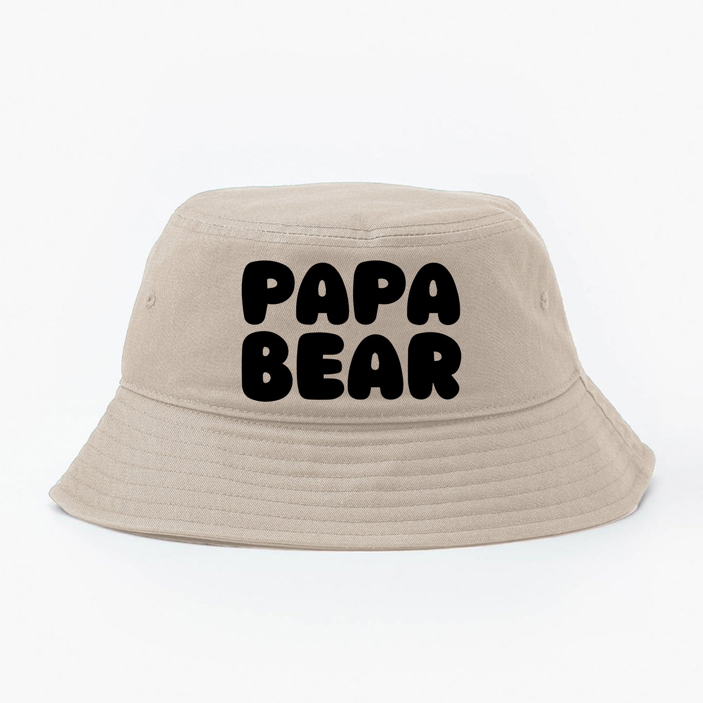 Papa Bear Black Bucket Hat