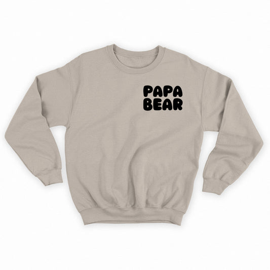 Papa Bear Black Sweatshirt