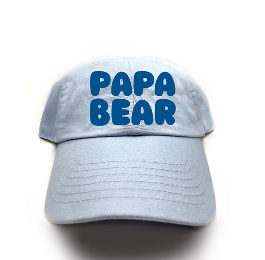 Papa Bear Dark Blue Dad Hat