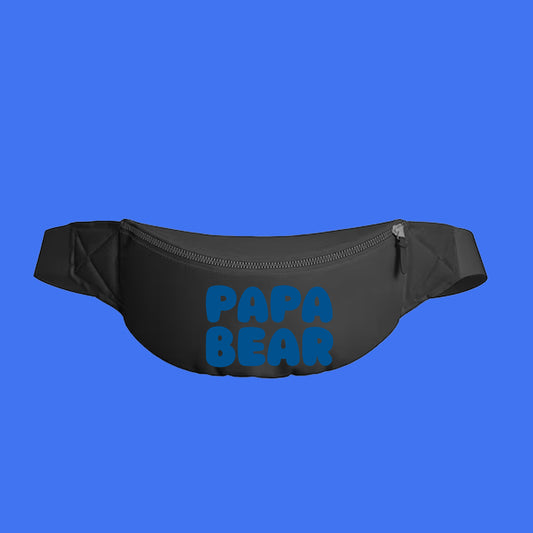 Papa Bear Dark Blue Fanny Pack