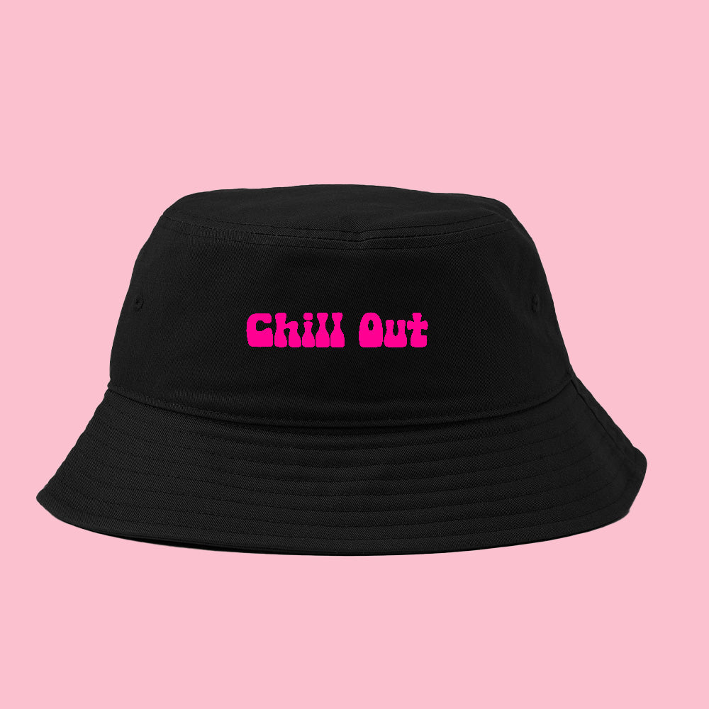 Chill Out Pink Bucket Hat