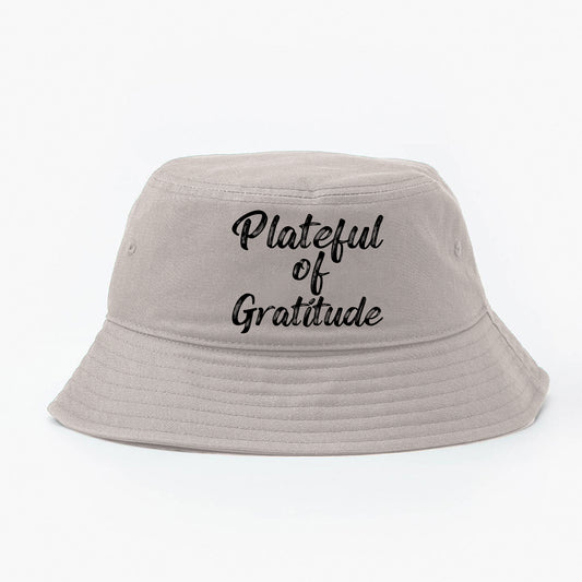 Plateful of Gratitude Black Bucket Hat