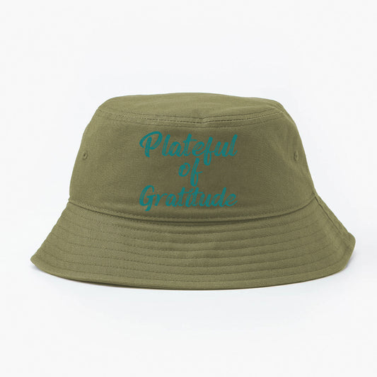 Plateful of Gratitude Green Bucket Hat