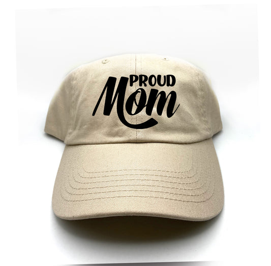 Proud MOM Black Dad Hat