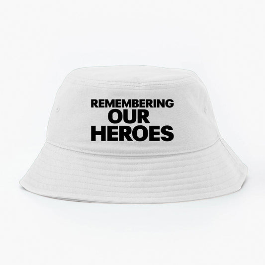 Remembering Our Heroes Black Bucket Hat
