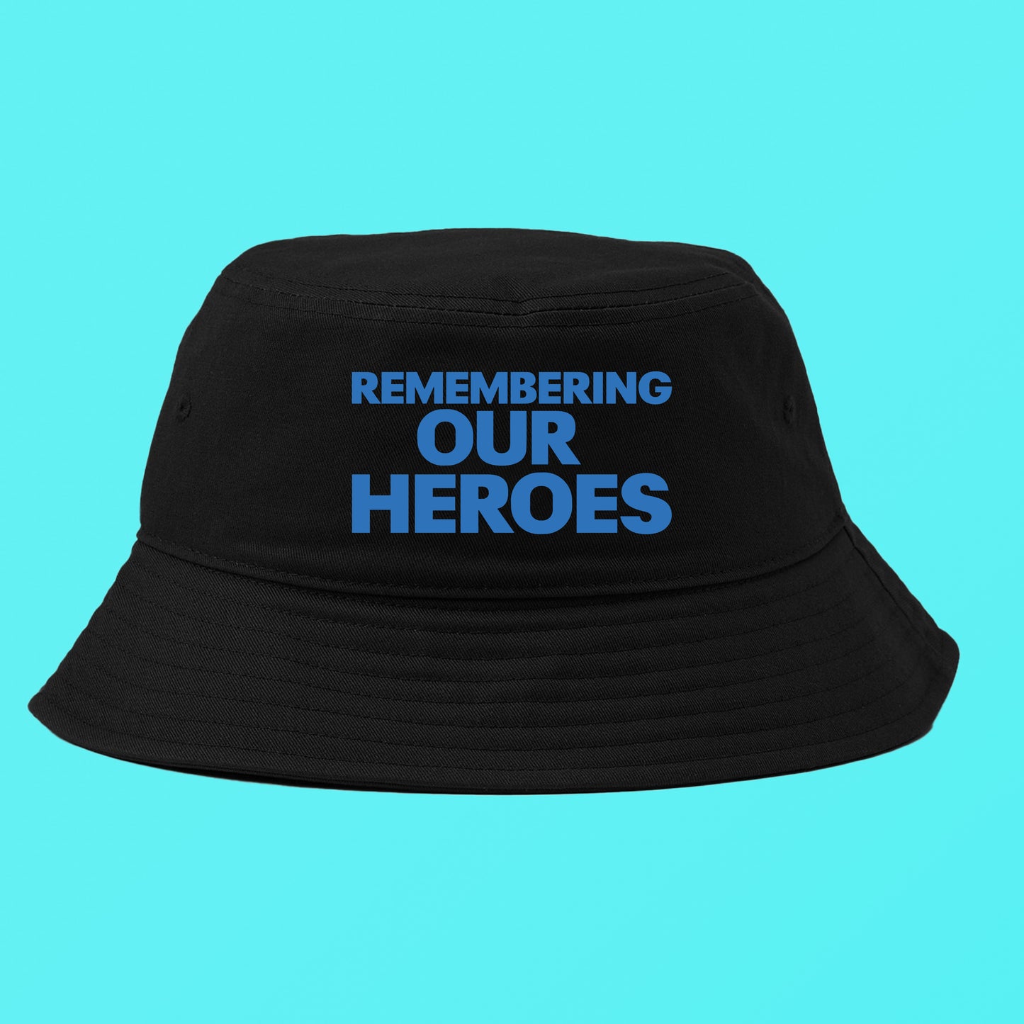 Remembering Our Heroes Blue Bucket Hat