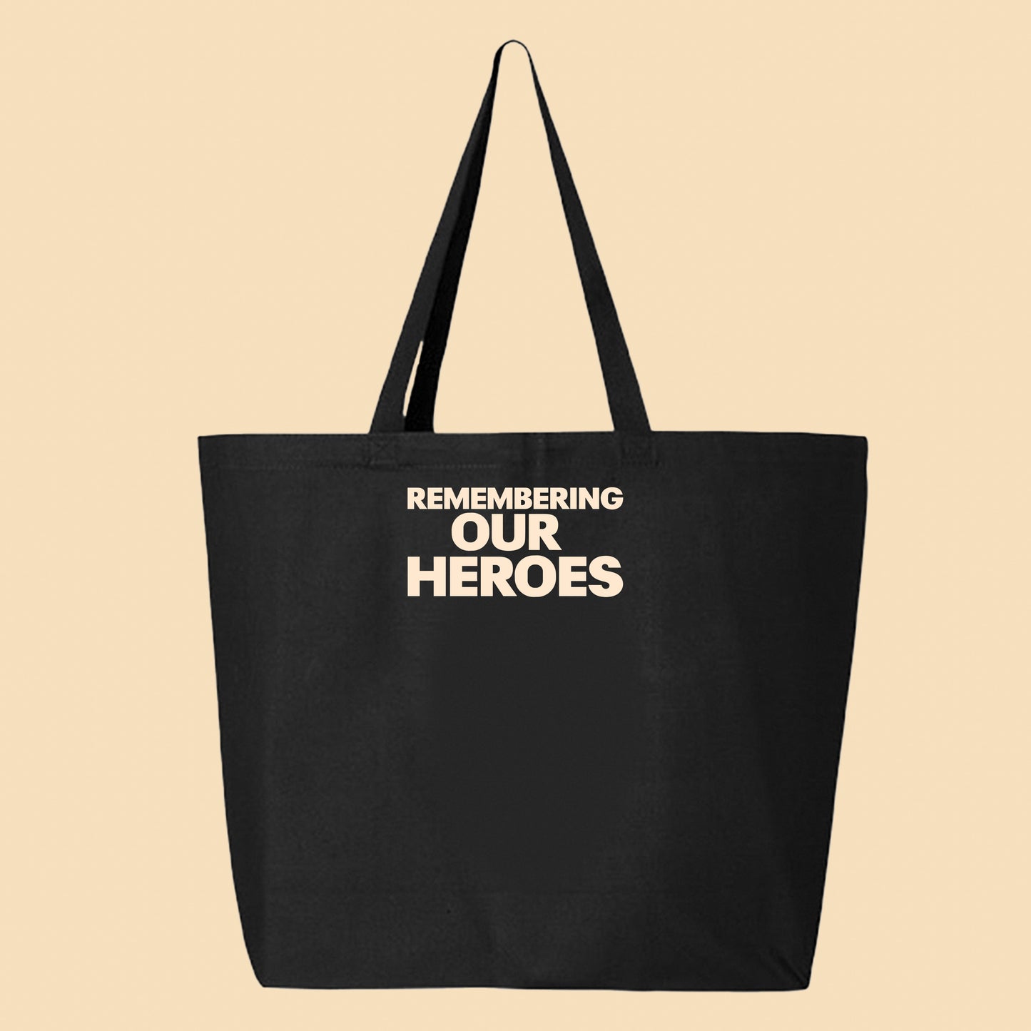 Remembering Our Heroes Tan Tote Bag