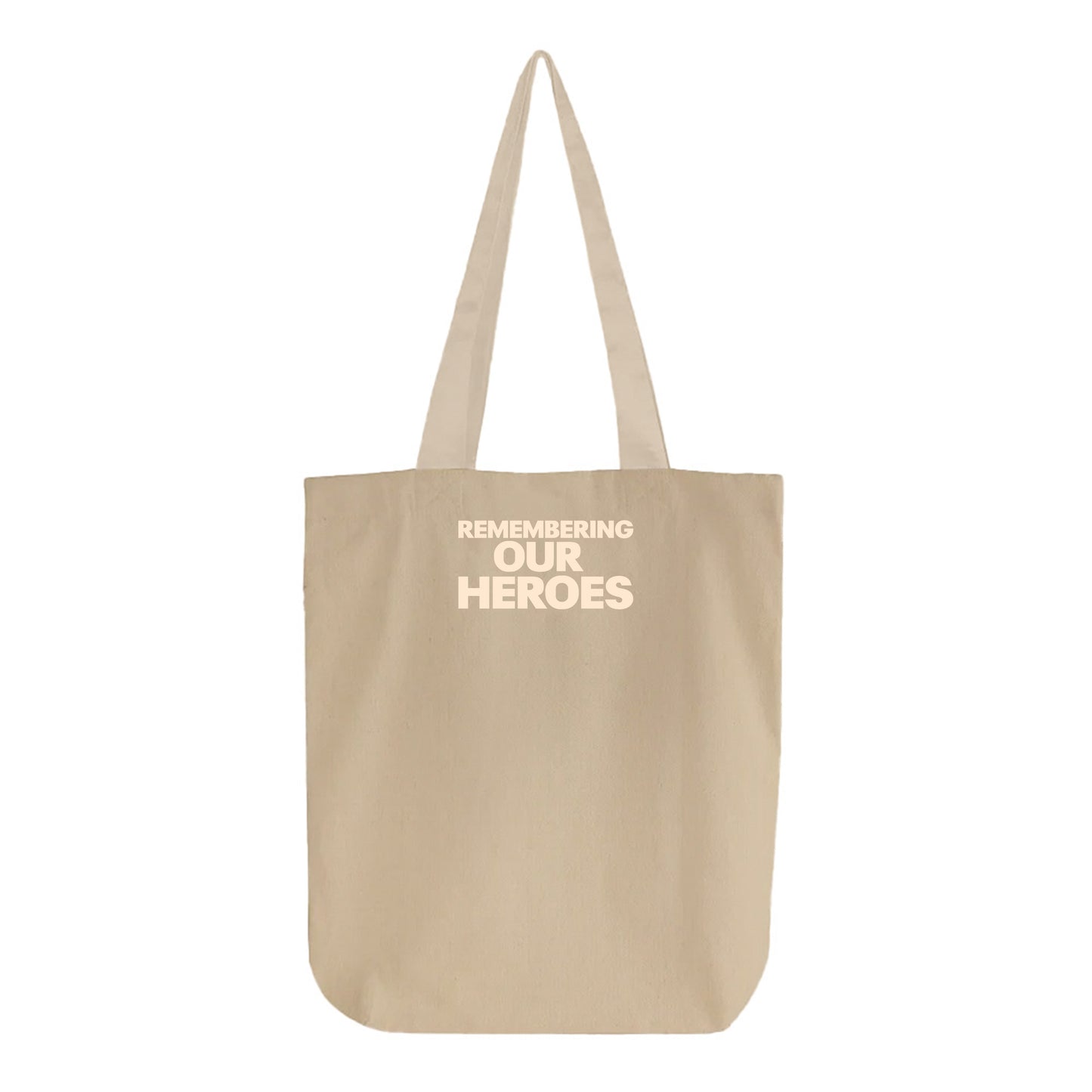 Remembering Our Heroes Tan Tote Bag