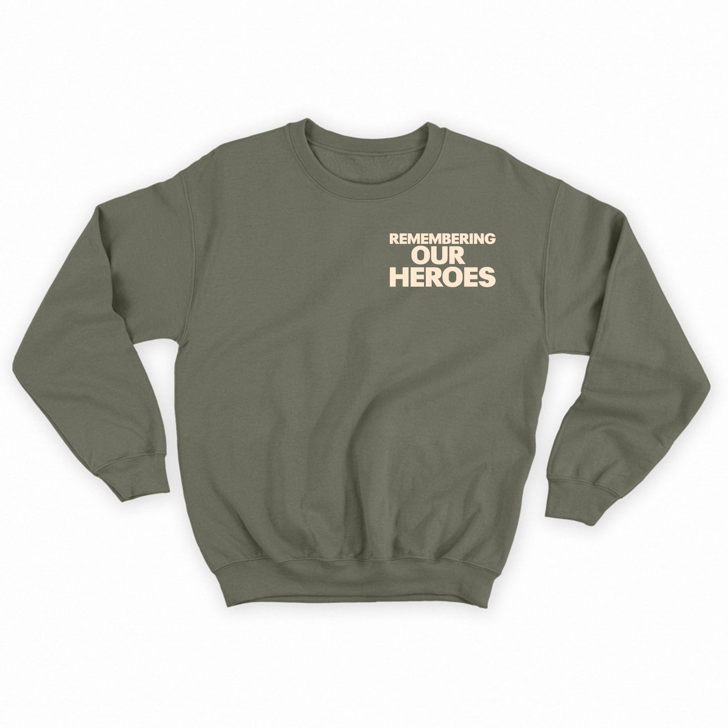 Remembering Our Heroes Tan Sweatshirt