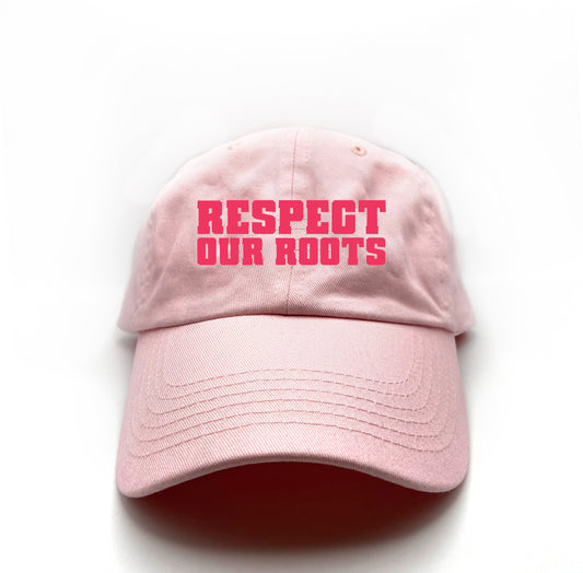 Respect Our Roots" Red Dad Hat