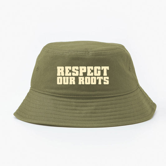 Respect Our Roots Tan Bucket Hat