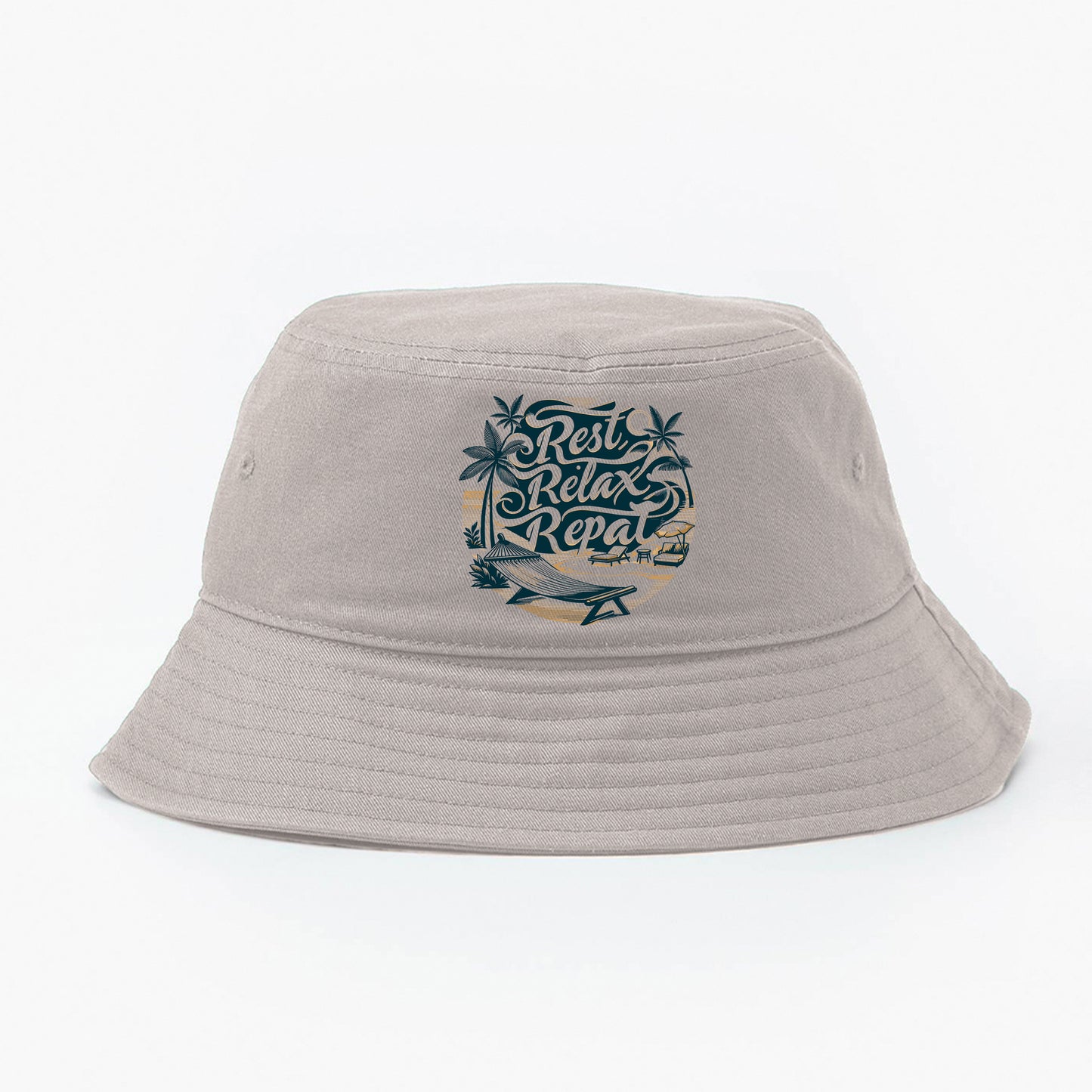 "Rest, Relax, Repeat" Bucket Hat