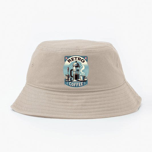 Retro Coffee Ad Bucket Hat